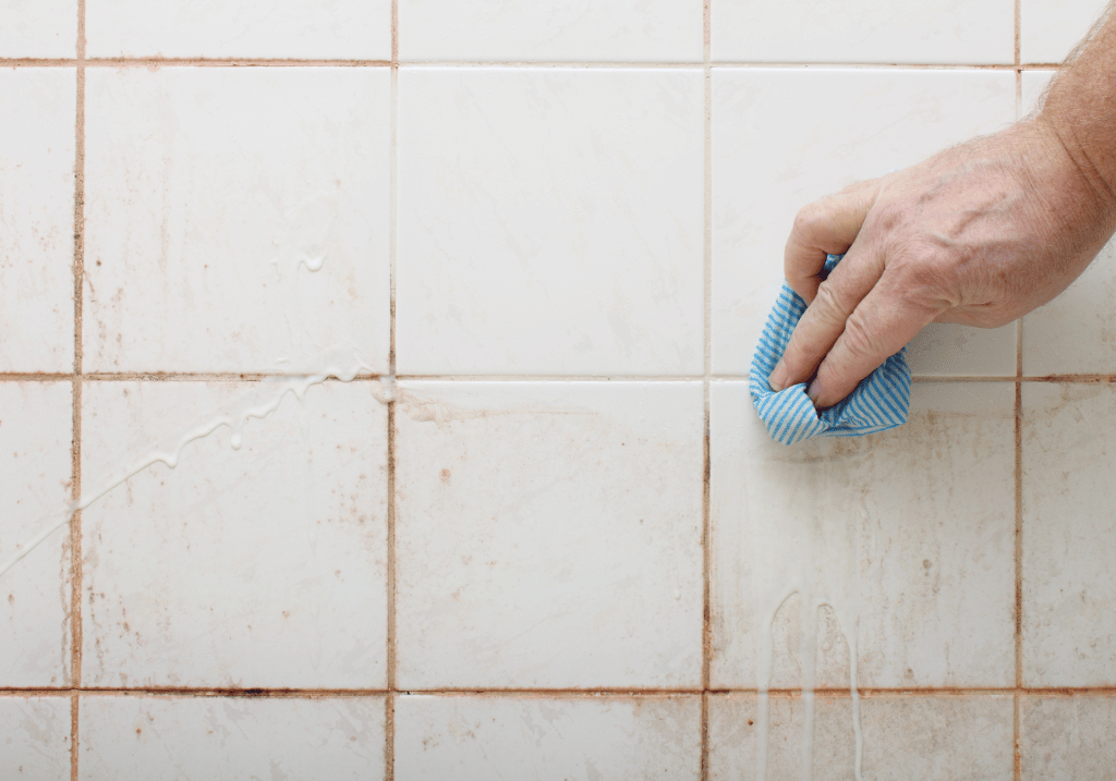 how to remove oil stains from kitchen tiles