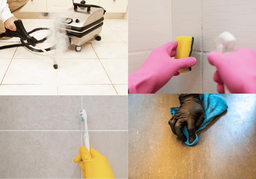 How to Clean Grout Between Floor Tiles