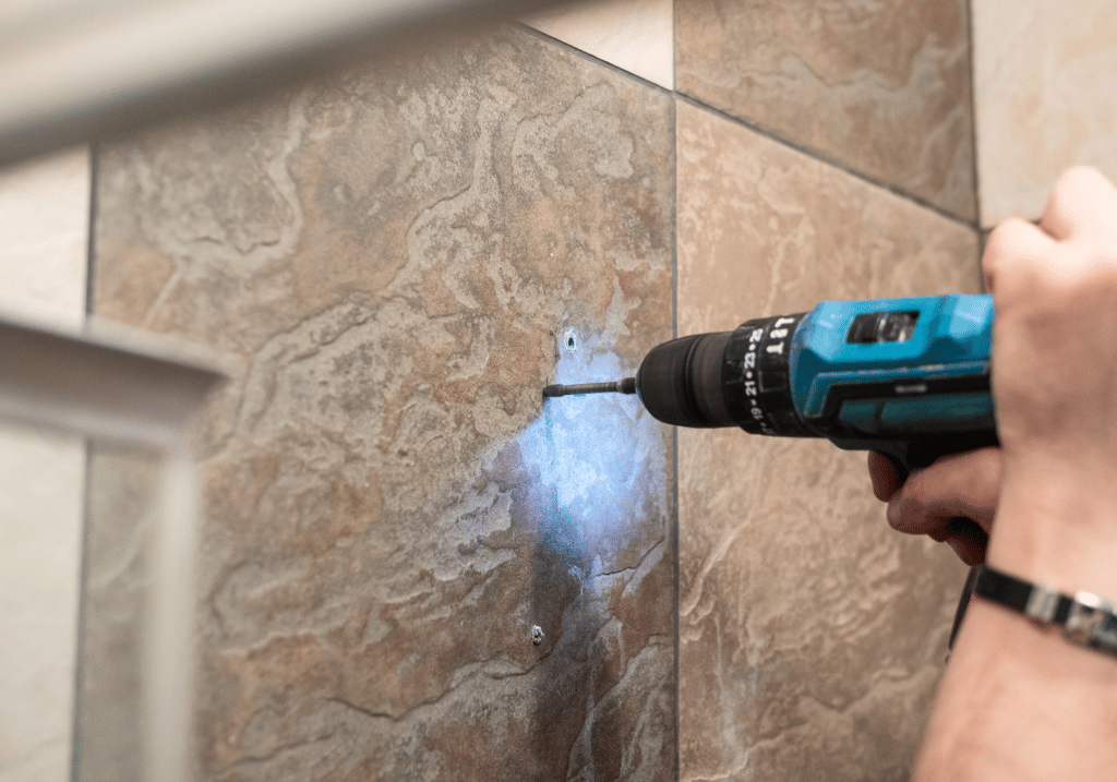 knowing how to drill a hole in a porcelain tile is important for DIY