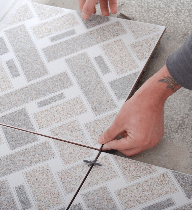 how to put ceramic tile on bathroom floor