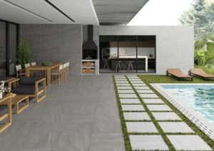 At Ceramic City we also do an exclusive range of outdoor tiles perfect for outdoor /indoor space